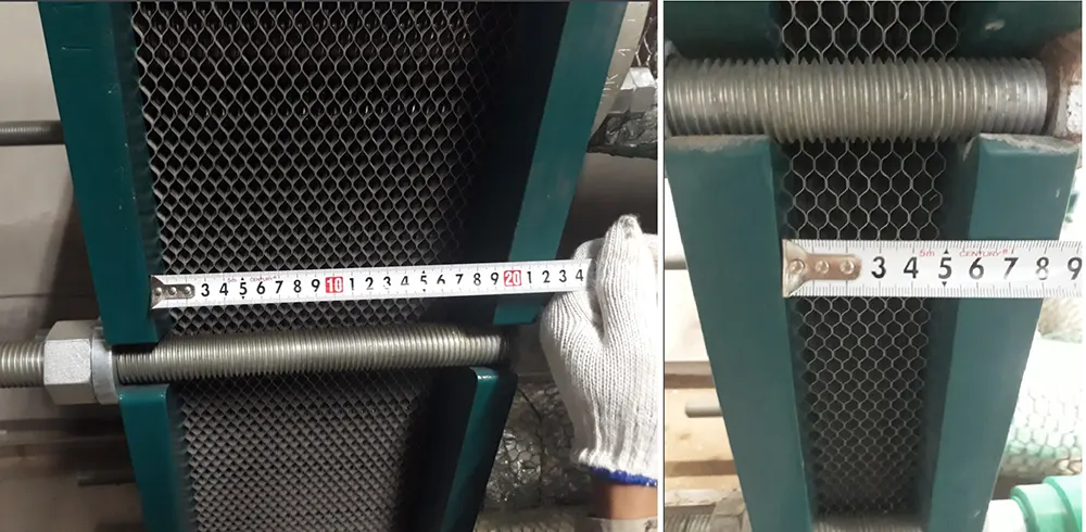 quy trình đo đặc và vệ sinh các tấm lưới trao đổi nhiệt khí